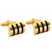 Attractive Stainless Steel Whiskey Barrel Gold Cufflinks for Men