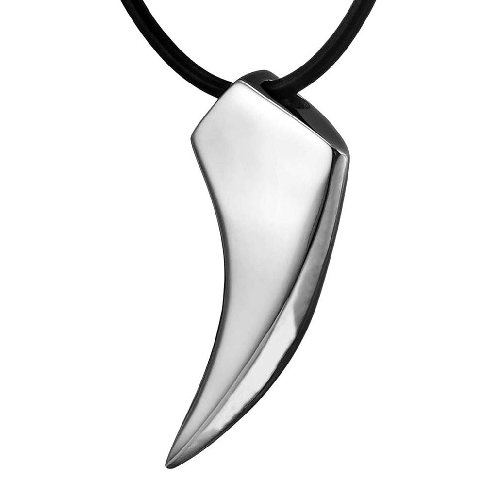 Unique Stainless Steel Silver Spear Men's Pendant Necklace 19"