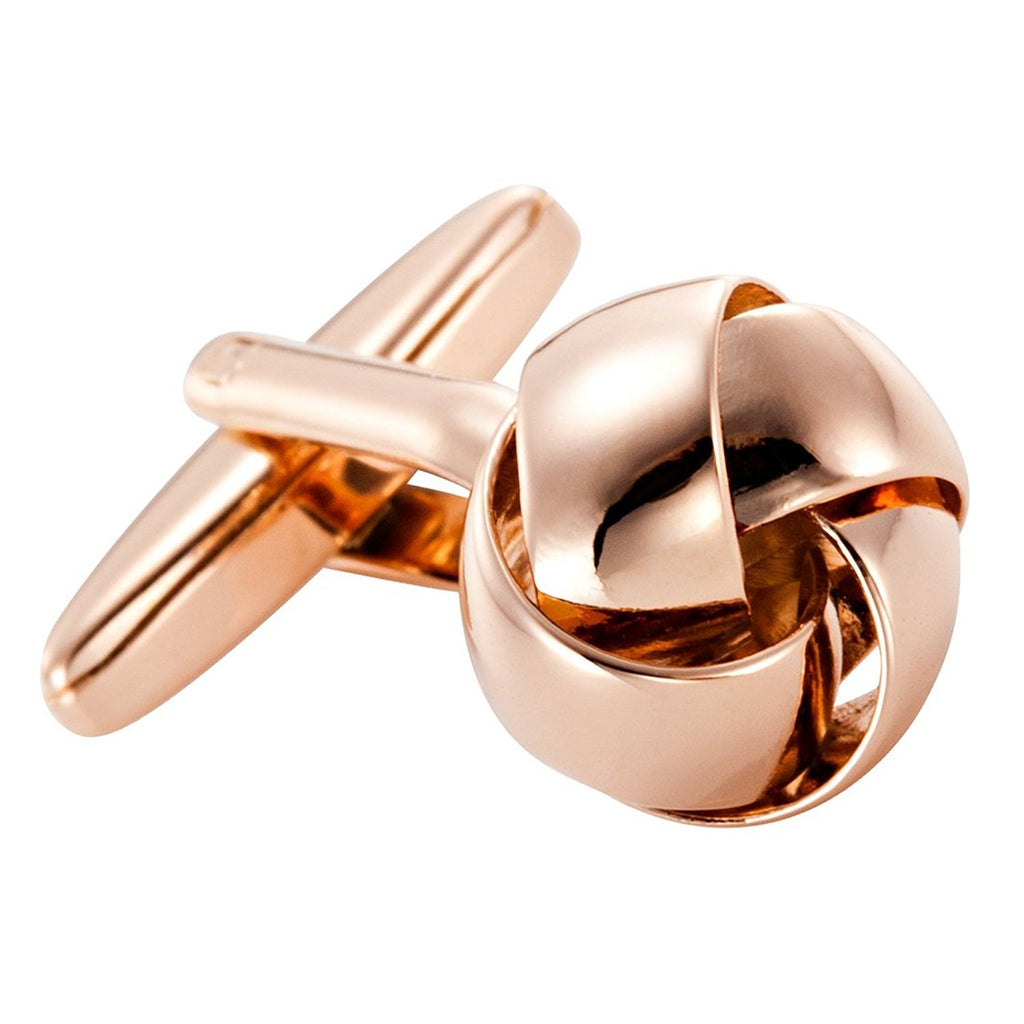 Powerful 316L Stainless Steel Knot Mens Cufflinks in Bronze