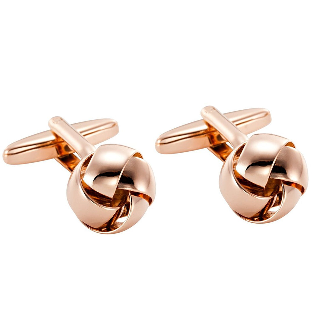 Powerful 316L Stainless Steel Knot Mens Cufflinks in Bronze