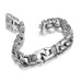 Amazing Stainless Steel Men's link Bracelet Silver Black 9 Inch