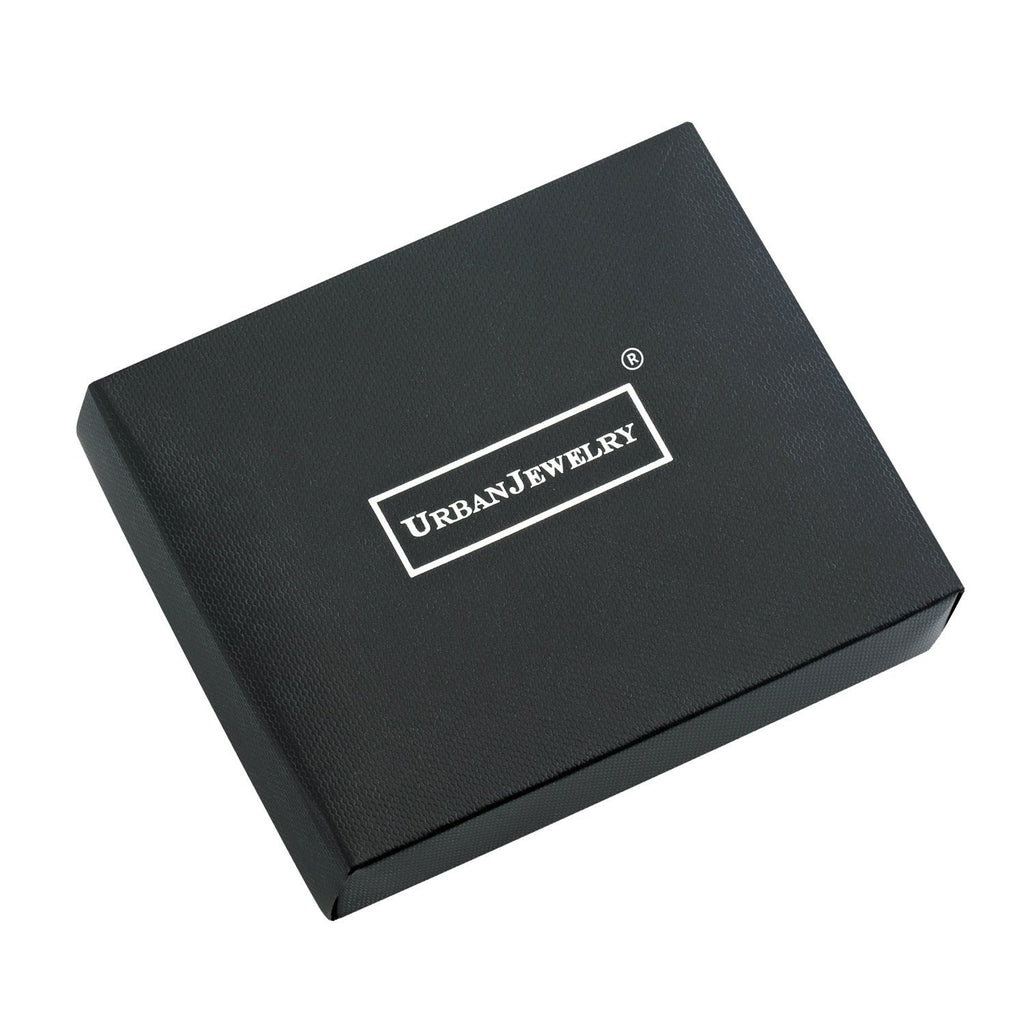 His & Hers Couples Engraved Double Ring Pendant Necklace