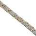 Baseball Magnetic Men's Link Bracelet 316L Stainless Steel 9.05 inch Silver & Gold Tone Bangle