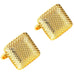 Beautiful Square Golden 316L Stainless Steel Cufflinks for Men