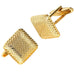 Beautiful Square Golden 316L Stainless Steel Cufflinks for Men