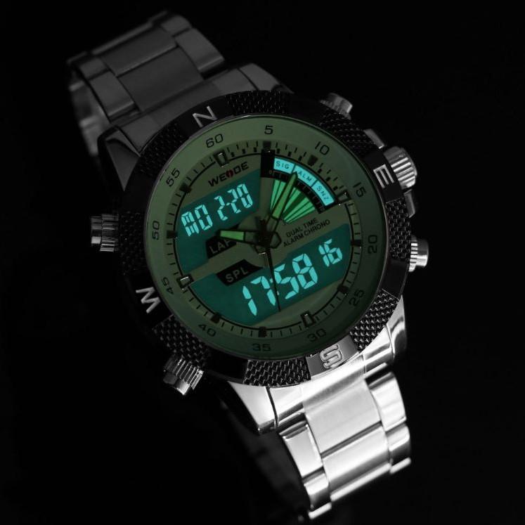 Steel Led Quartz Watch