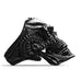 Large Helter Skelter Skull Ring Black