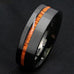 Black Brushed Koa Wood Ring