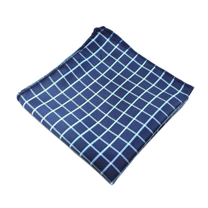 Pocket Square Blue Squared