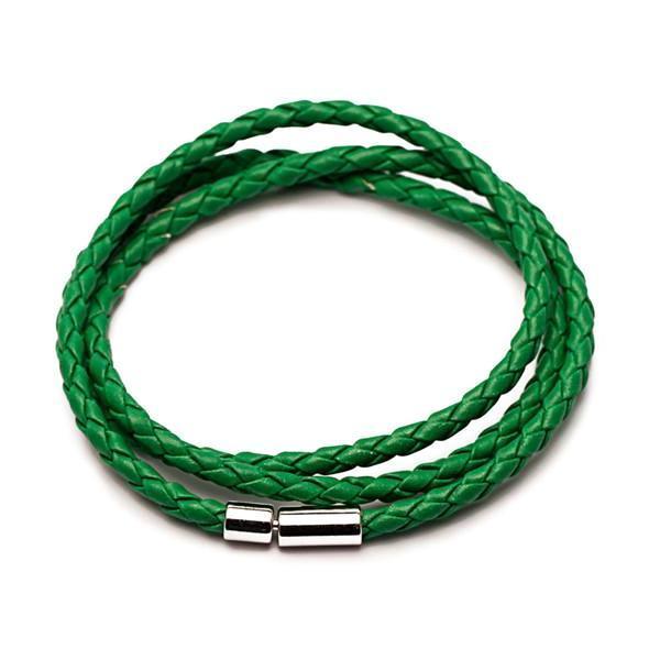 Green Multilayer Leather Bracelet