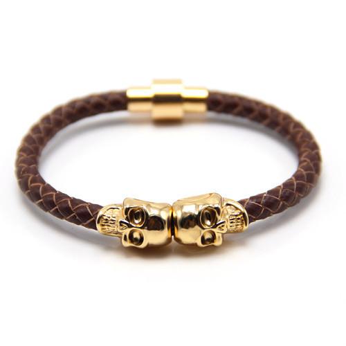 Skull Bracelet Brown