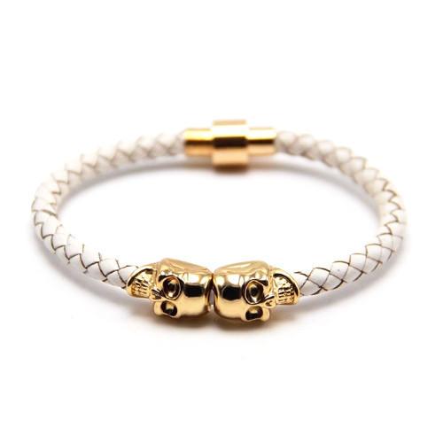 Skull Bracelet White