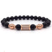 Black/Silver Bar Bracelet
