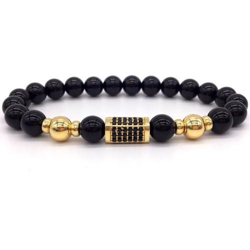 Gold/Black Bar Bracelet