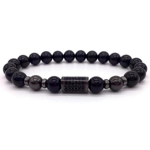 Black on Black Bar Bracelet