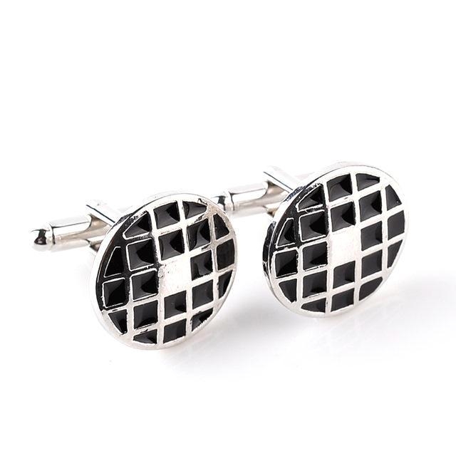 Cufflinks Obsidian Rhombus