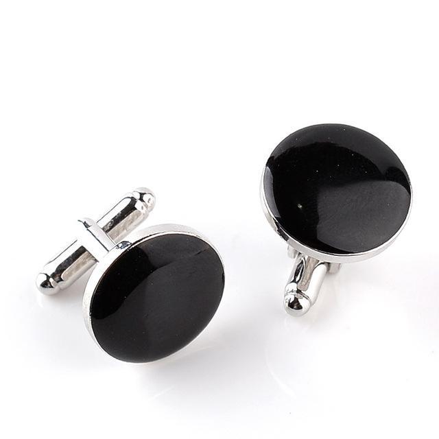 Cufflinks Black & Platinum