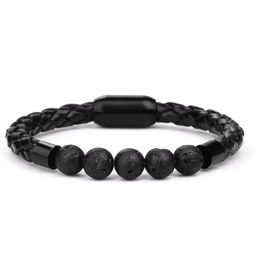 Beaded Leather Bracelet