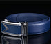 Blue Leather Dress Belt