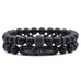 Matte Black Bracelet Set - 2 Styles