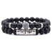 Matte Silver Bracelet Set - 2 Styles