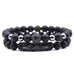 Matte Black Bracelet Set - 2 Styles