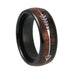 Two-Tone Black Wood Ring