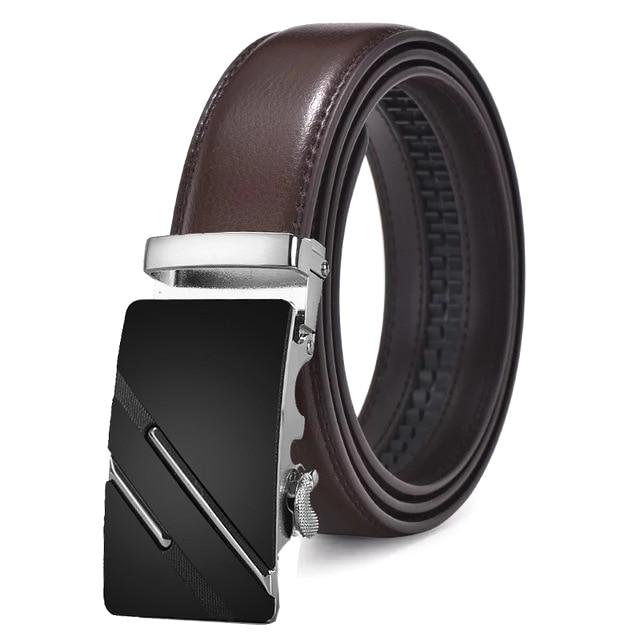 Brown & Silver Leather Suit Belt