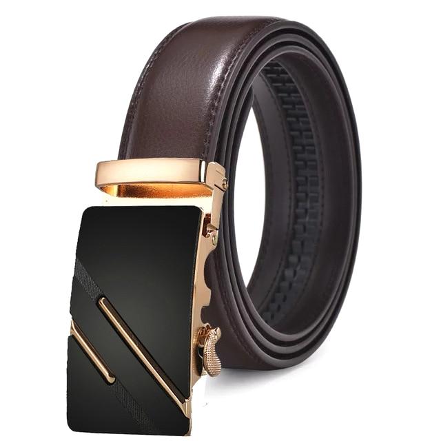 Brown & Gold Leather Suit Belt