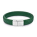Green Braided Leather Bracelet