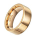 24k Gold Tungsten Ring Band