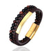 Brown 3-Layer Beaded Leather Bracelet | 3 Styles