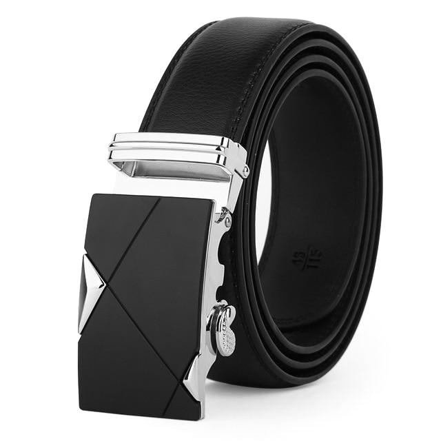 Black & Silver Leather Suit Belt