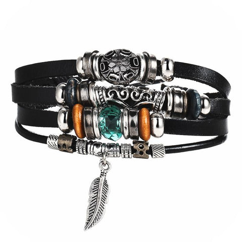 Charm Feather Bracelet