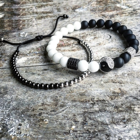 Retro Hexagon Bracelet Set