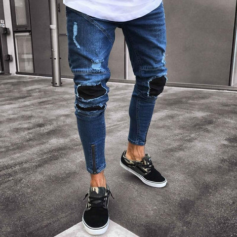 Magu Ripped Skinny Jeans