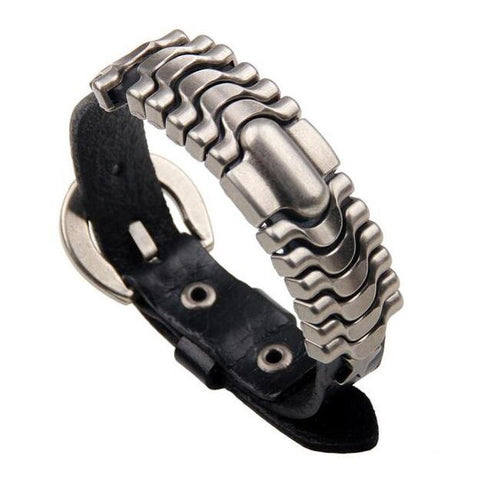 Wave Belt Leather Bracelet