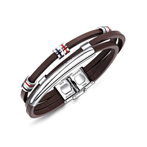 Helix Leather Bracelet