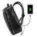 Retro Leather USB Backpack