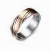 Gold & Black Twist Ring | Men's Wedding Band