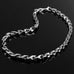 Track Style Mens Necklace Stainless Steel Silver Chain Links 24"