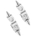 Cool Stainless Steel Men's Spike Punk Huggie Hoop Earrings (10mm,  Silver)