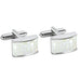 Unique Stainless Steel & Facet Cut Seashell Cufflinks for Men