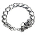 Vintage Style Dragon Link Stainless Steel Men Bracelet 8.2 Inch (Silver,  Black)