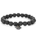 Hamsa Volcanic Stones Bracelet