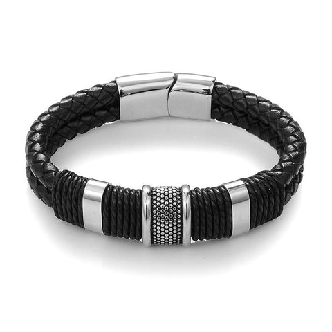 Wrapped Rope Leather Bracelet