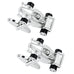 Formula One F1 Race Car Style Mens Stainless Steel Cufflinks (Black,  Silver)