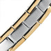 Men's Golf Link Bracelet 316L Stainless Steel Magnetic Therapy,   Gold,  Silver