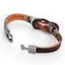 Leather Nautical Knot Bracelet for Him & Her 8 inch (Secure New Clasp)