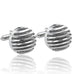 Powerful 316L Stainless Steel Silver Half-Sphere Mens Cufflinks Cuff Links